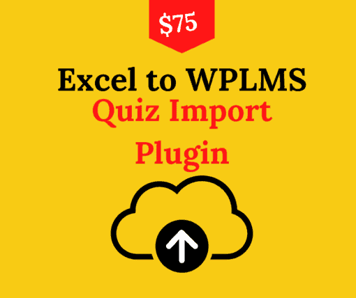 excel to wplms quiz import plugin