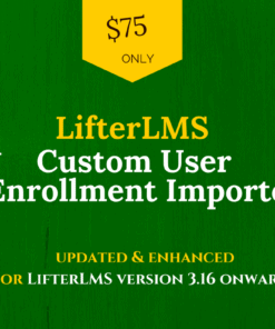 lifterlms custom user enrolment import plugin