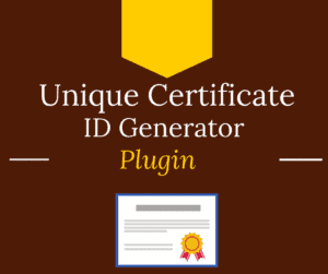 learndash unique certificate id