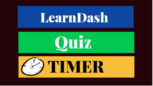 learndash quiz timer