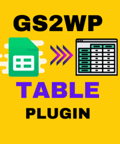 gs2wp table plugin