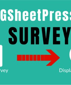 GsheetPress Survey 1