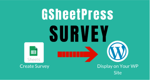 GsheetPress Survey 1