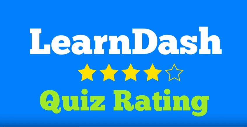 learndash quiz ratings