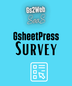 gsheetpress survey